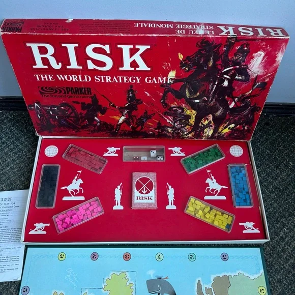 Vintage Risk Board Game 1963 - Picture 2 of 7